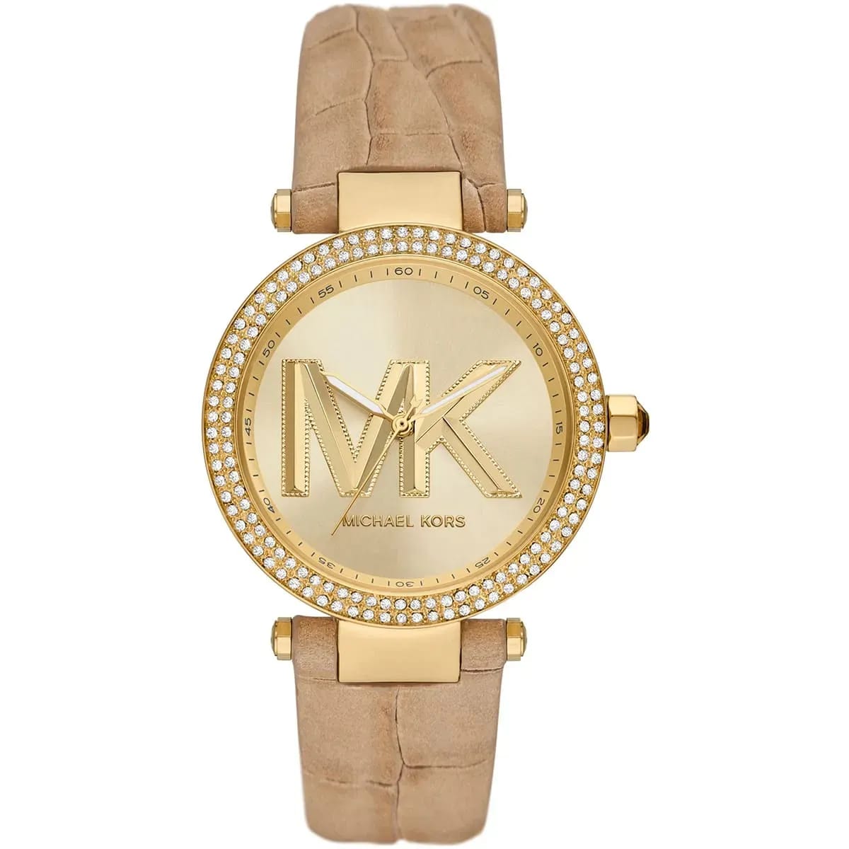 Michael Kors Parker MK4725 Women’s Gold Case Beige Leather Strap Analog Watch