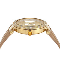 Michael Kors Parker MK4725 Women’s Gold Case Beige Leather Strap Analog Watch