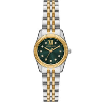 Michael Kors Lexington MK4986 Women’s Two-Tone Green Dial Multi-Function Watch