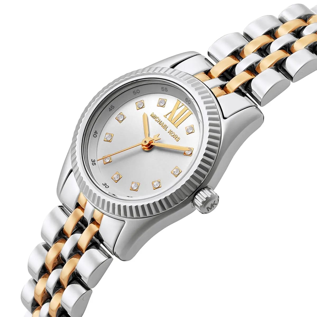 Michael Kors Lexington MK4740 Women’s Silver & Gold Dial Stainless Steel Watch