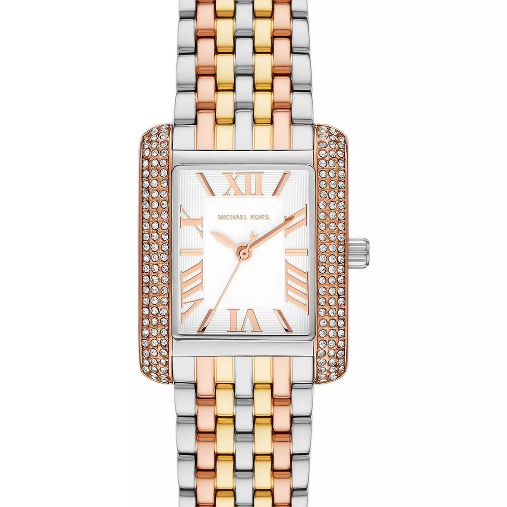 Michael Kors Emery Three-Tone MK4744 Women’s Silver, Gold & Rose Gold Stainless Steel Watch