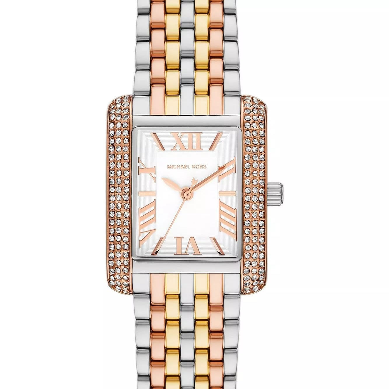 Michael Kors Emery Three-Tone MK4744 Women’s Silver, Gold & Rose Gold Stainless Steel Watch