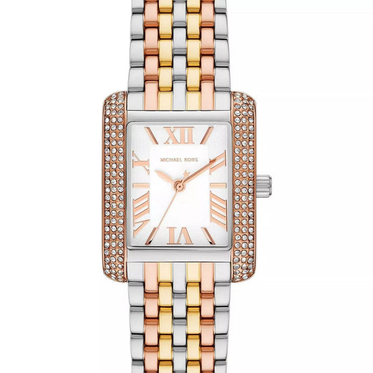 Michael Kors Emery Three-Tone MK4744 Women’s Silver, Gold & Rose Gold Stainless Steel Watch