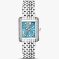 Michael Kors Emery Three MK4829 Women’s Silver Blue Dial Stainless Steel Watch