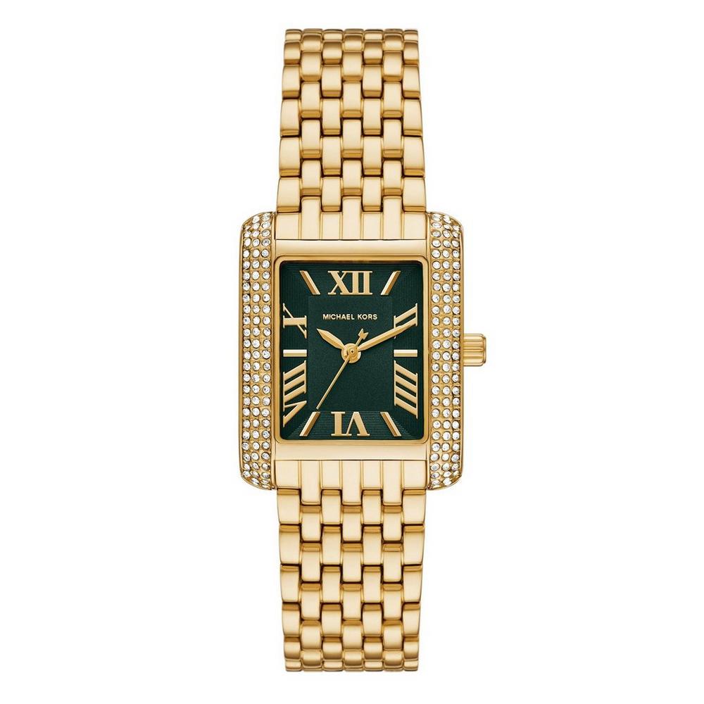 Michael Kors Emery Three MK4742 Women’s Gold Green Dial Stainless Steel Watch