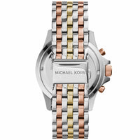 Michael Kors MK5876 Women’s Tri-Tone Baguette Bezel Chronograph Watch