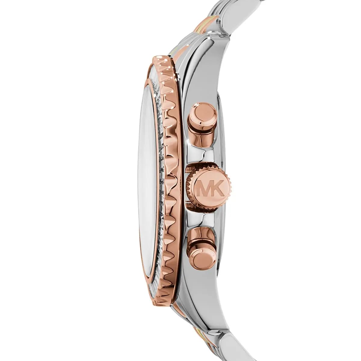 Michael Kors MK5876 Women’s Tri-Tone Baguette Bezel Chronograph Watch