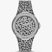 Michael Kors MK7408 Lennox Animal Women’s Silver Crystal Dial Watch