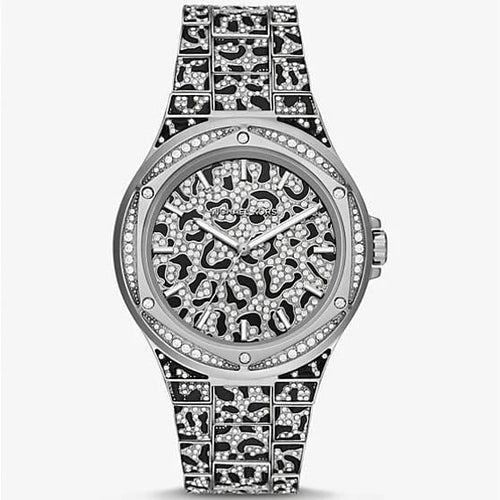 Michael Kors MK7408 Lennox Animal Women’s Silver Crystal Dial Watch