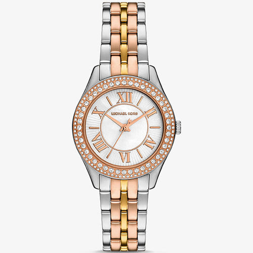 Michael Kors MK4846 Harlowe Women’s Two-Tone Crystal Dial Watch
