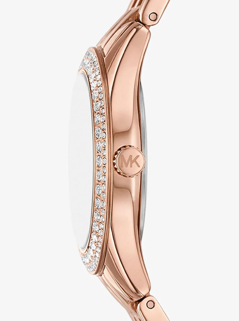 Michael Kors MK4710 Harlowe Women’s Rose Gold Crystal Dial Watch