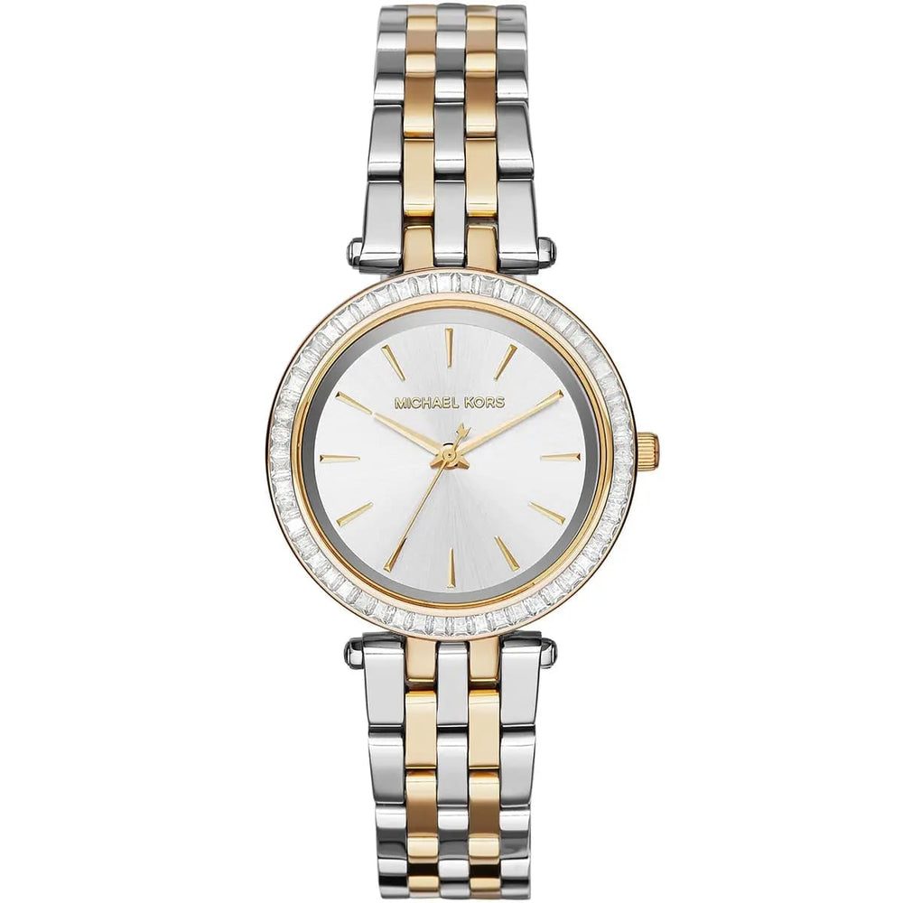 Michael Kors MK3405 Darci Mini Women’s Two-Tone Silver Gold Crystal Watch