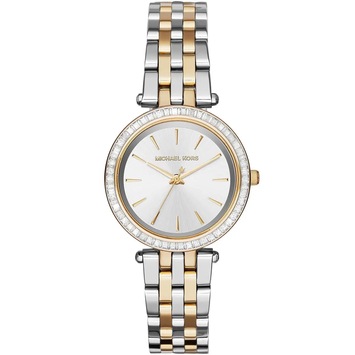 Michael Kors MK3405 Darci Mini Women’s Two-Tone Silver Gold Crystal Watch
