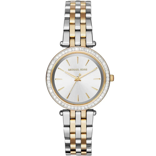 Michael Kors MK3405 Darci Mini Women’s Two-Tone Silver Gold Crystal Watch