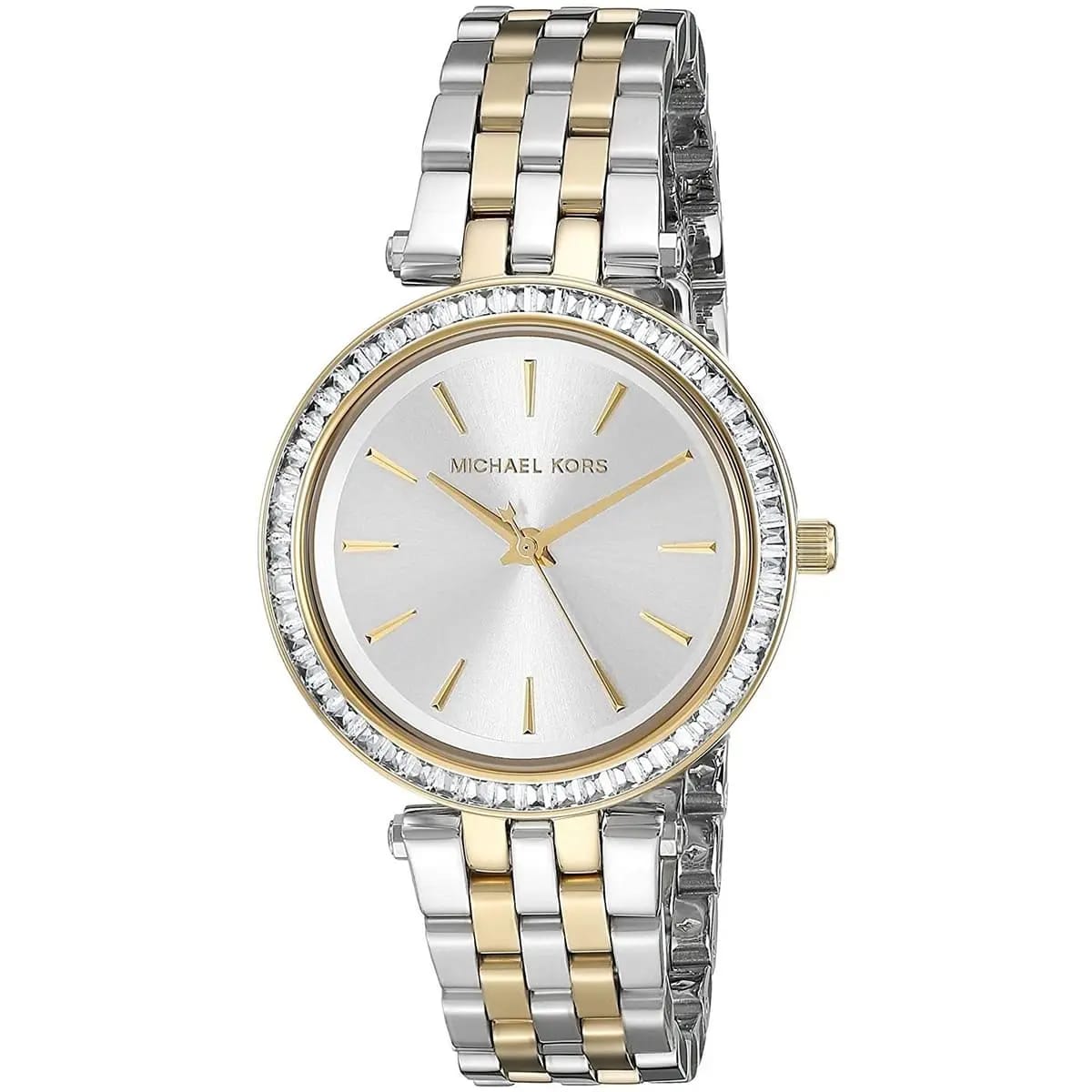 Michael Kors MK3405 Darci Mini Women’s Two-Tone Silver Gold Crystal Watch