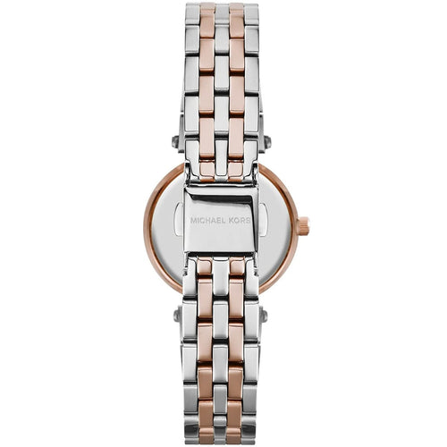 Michael Kors MK3298 Petite Darci Women’s Two-Tone Silver Rose Gold Crystal Watch