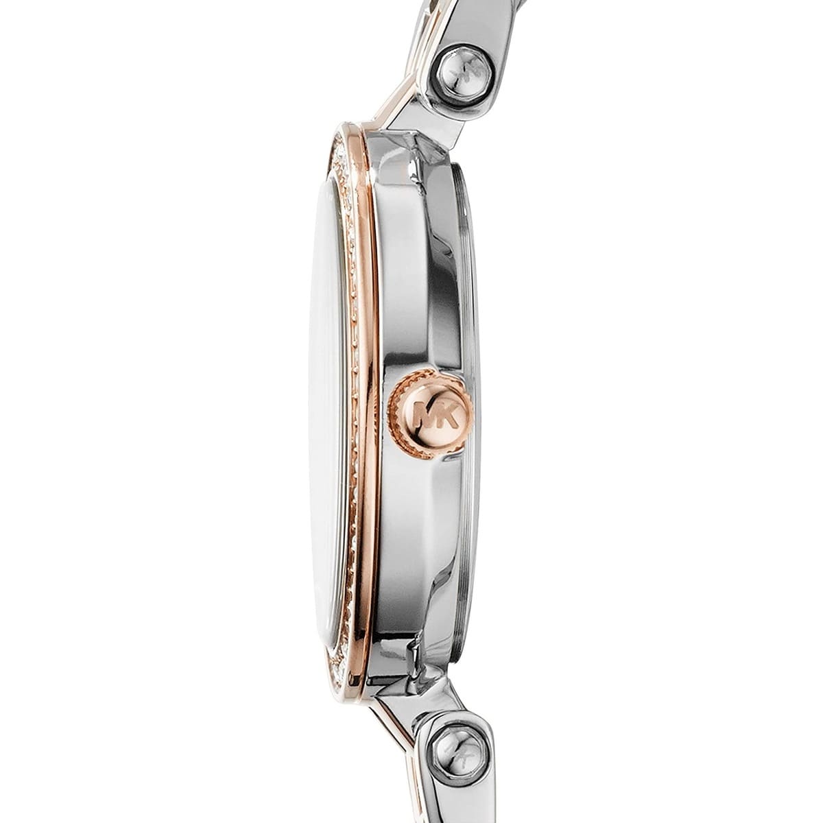 Michael Kors MK3298 Petite Darci Women’s Two-Tone Silver Rose Gold Crystal Watch