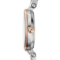 Michael Kors MK3298 Petite Darci Women’s Two-Tone Silver Rose Gold Crystal Watch