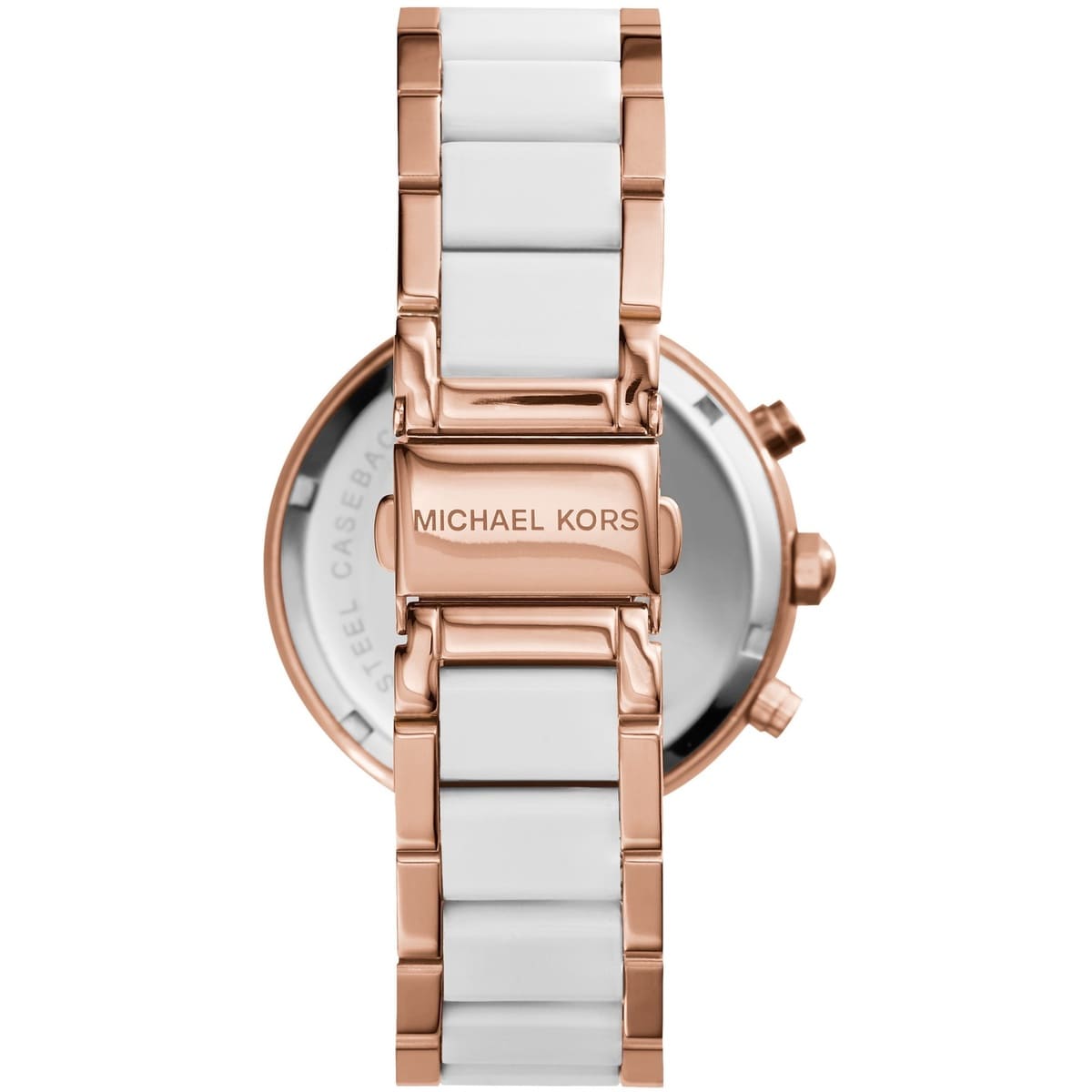 Michael Kors MK5774 Parker Women’s White Dial Rose Gold Chronograph Watch