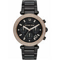Michael Kors MK5885 Parker Women’s Black Dial Black Chronograph Watch