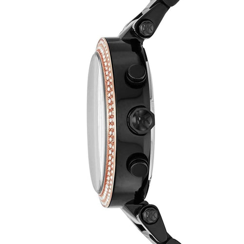 Michael Kors MK5885 Parker Women’s Black Dial Black Chronograph Watch