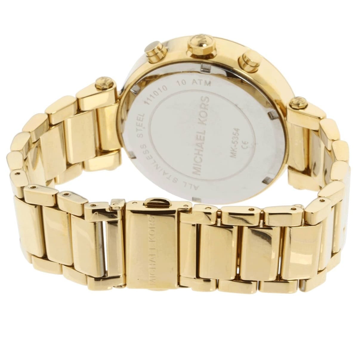 Michael Kors MK5354 Parker Women’s Gold Dial Gold-Tone Chronograph Watch