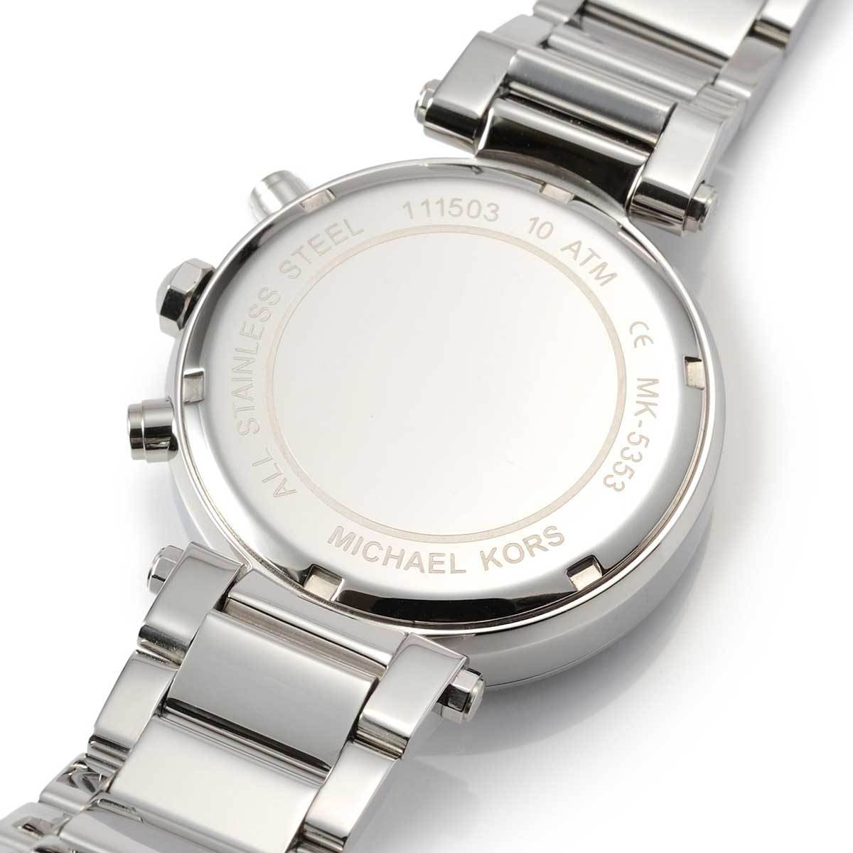 Michael Kors MK5353 Parker Women’s Silver Dial Stainless Steel Chronograph Watch