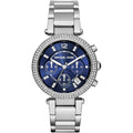 Michael Kors MK6117 Parker Women’s Blue Dial Silver Stainless Steel Chronograph Watch
