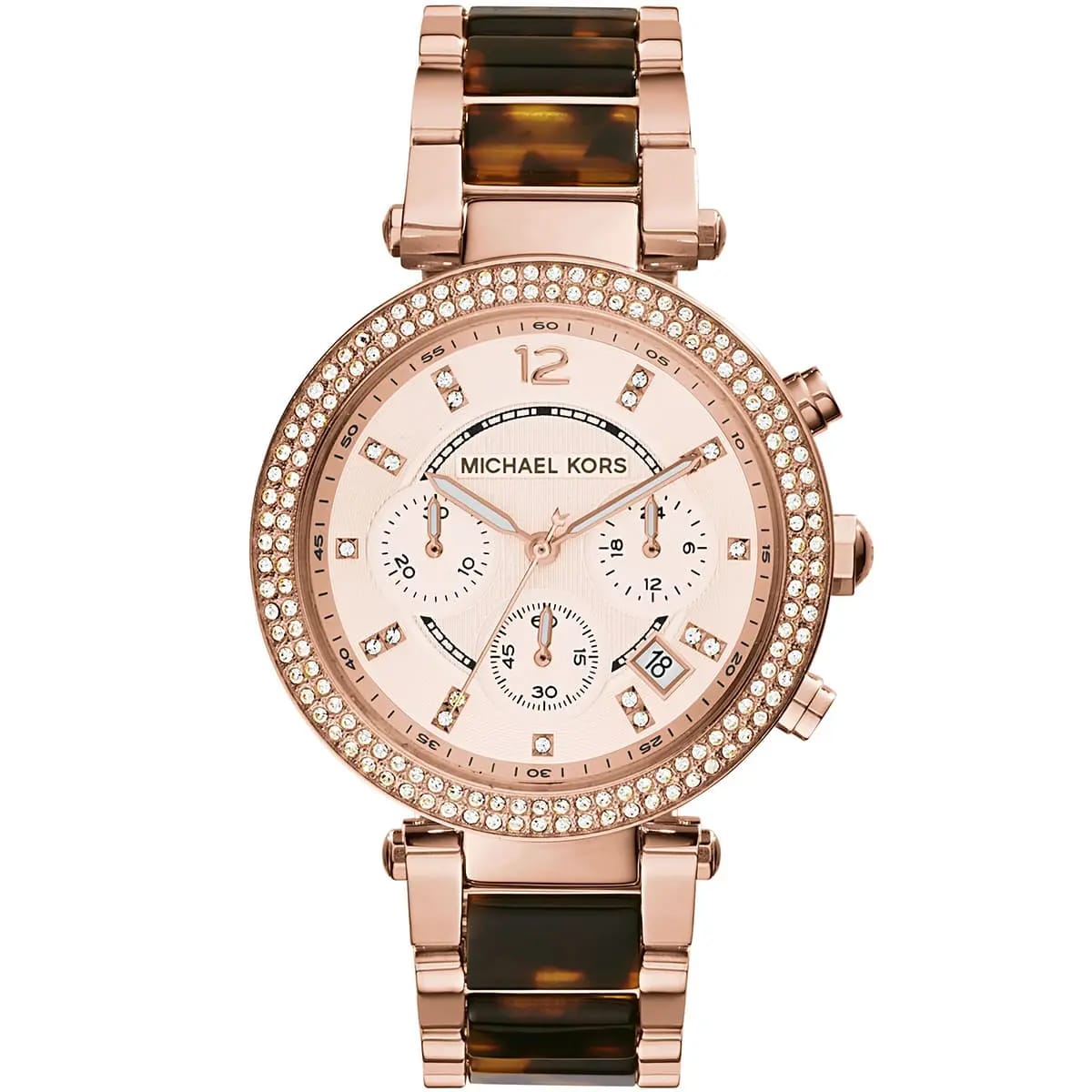 Michael Kors MK5538 Parker Women’s Rose Gold Dial Rose Gold Stainless Steel Chronograph Watch