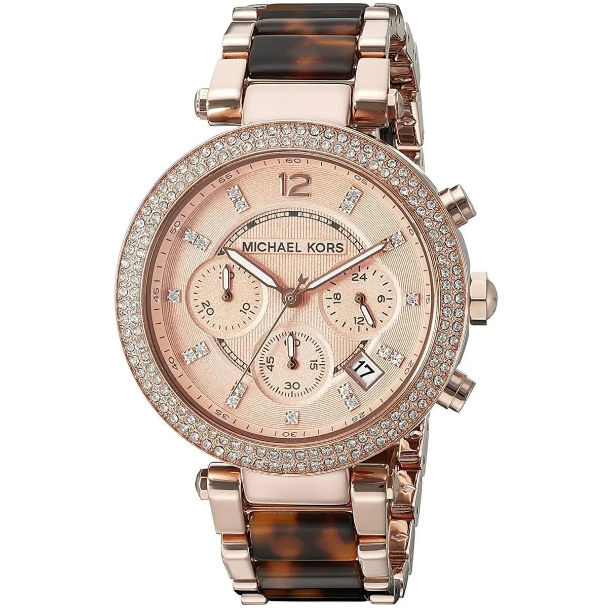Michael Kors MK5538 Parker Women’s Rose Gold Dial Rose Gold Stainless Steel Chronograph Watch