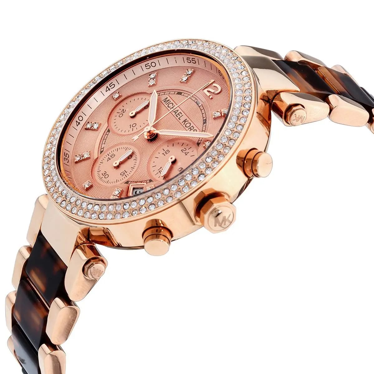 Michael Kors MK5538 Parker Women’s Rose Gold Dial Rose Gold Stainless Steel Chronograph Watch