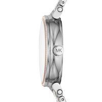 Michael Kors MK4353 Sofie Women’s Silver Rose Gold Chronograph Crystal Watch