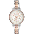 Michael Kors MK4353 Sofie Women’s Silver Rose Gold Chronograph Crystal Watch