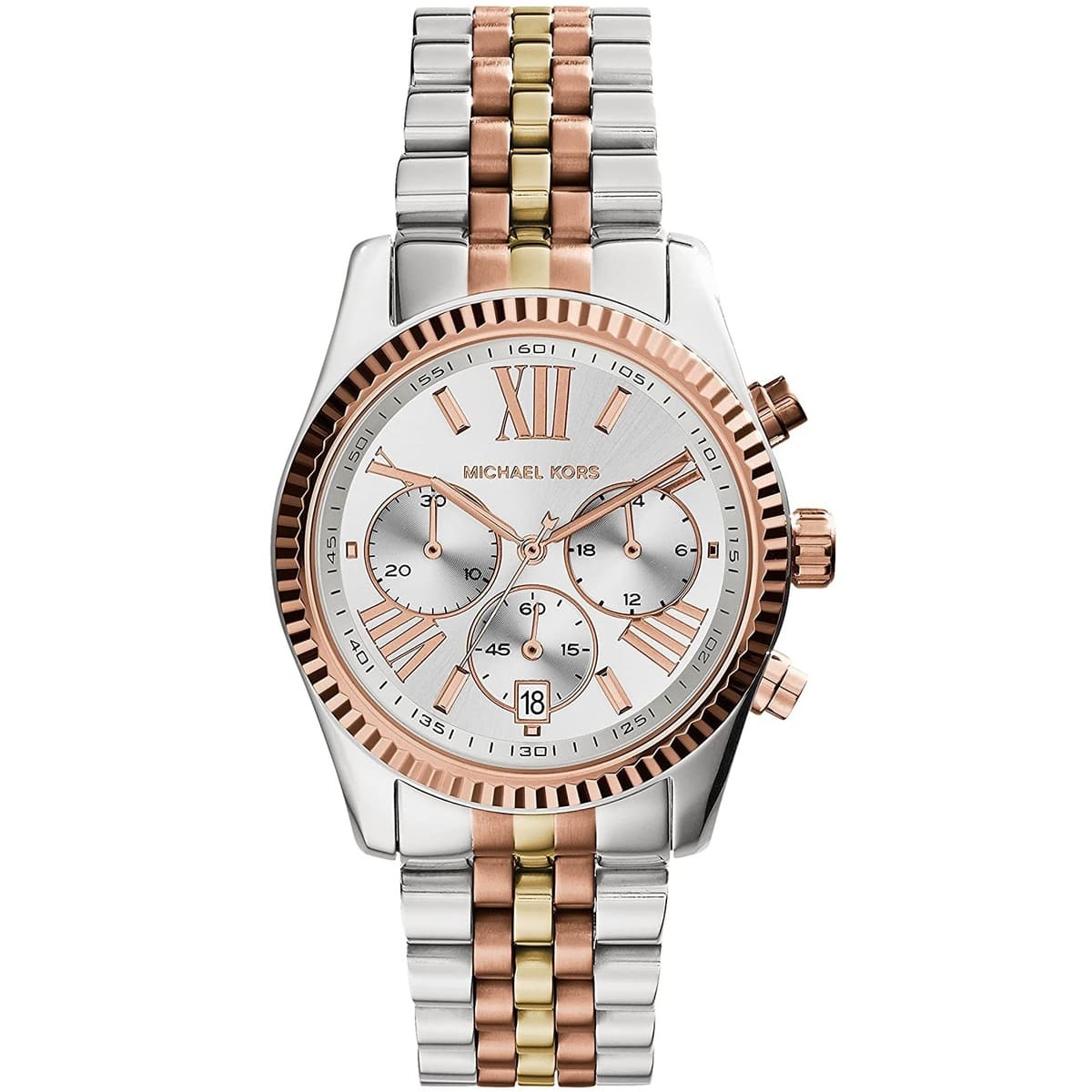 Michael Kors MK5735 Lexington Women’s Tri-Tone Chronograph Watch