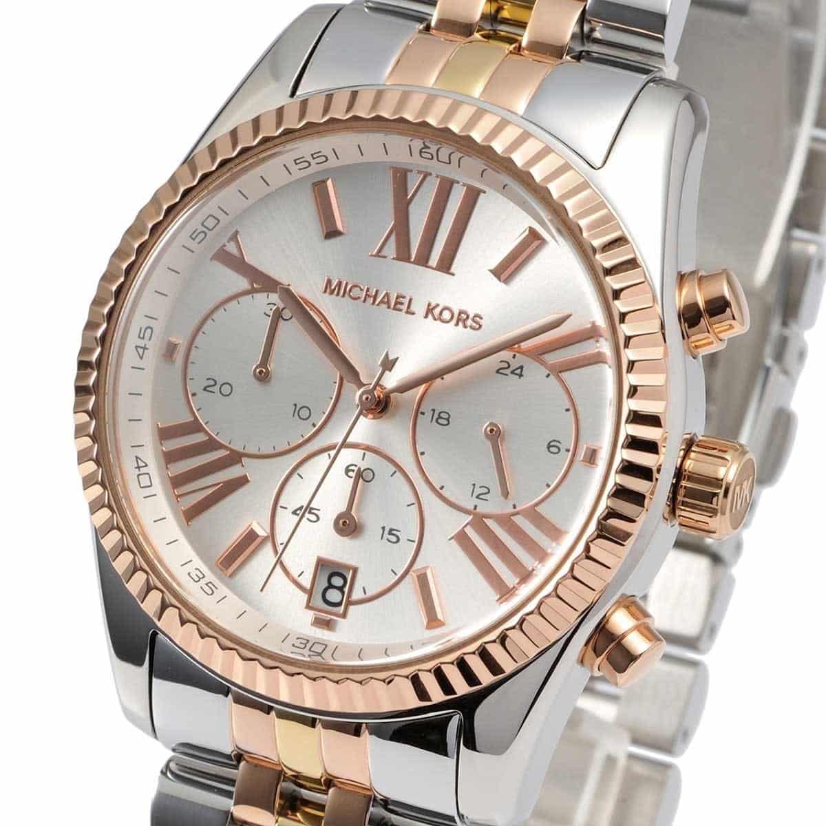 Michael Kors MK5735 Lexington Women’s Tri-Tone Chronograph Watch