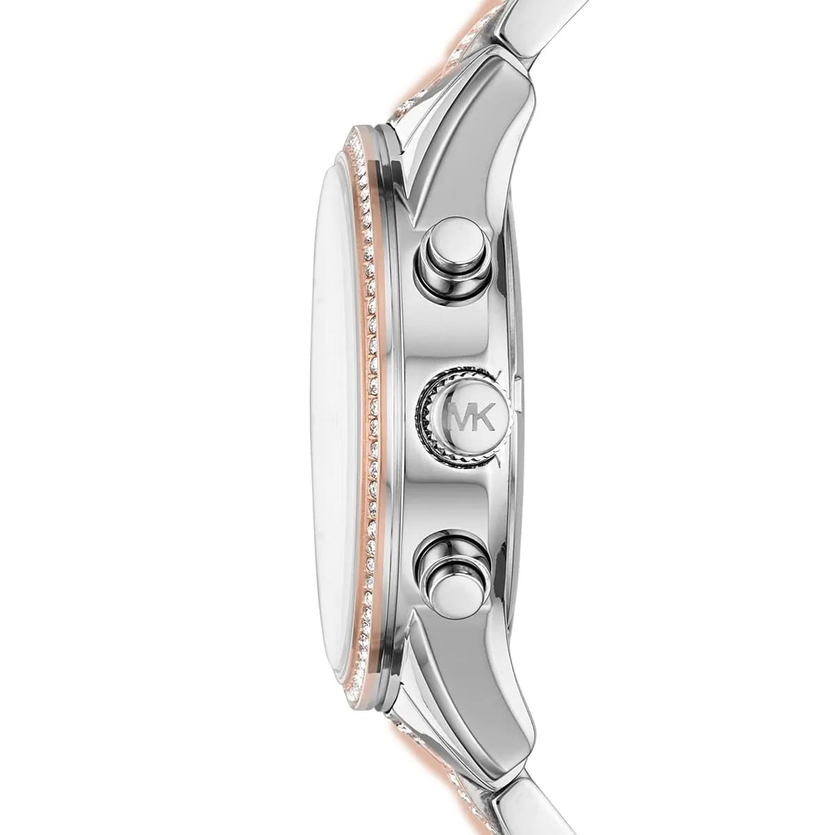 Michael Kors MK6651 Ritz Women’s Silver Dial Two-Tone Stainless Steel Chronograph Watch