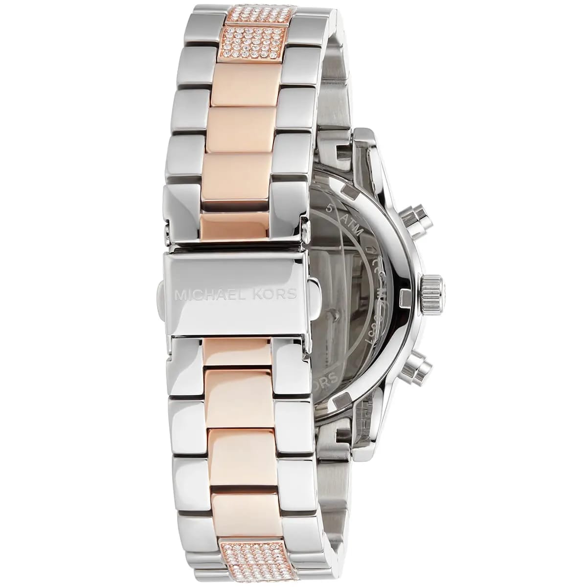Michael Kors MK6651 Ritz Women’s Silver Dial Two-Tone Stainless Steel Chronograph Watch