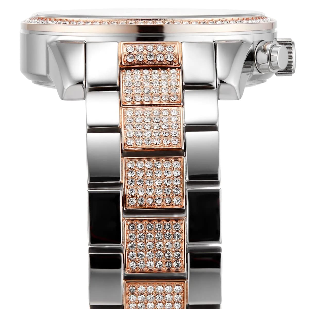 Michael Kors MK6651 Ritz Women’s Silver Dial Two-Tone Stainless Steel Chronograph Watch