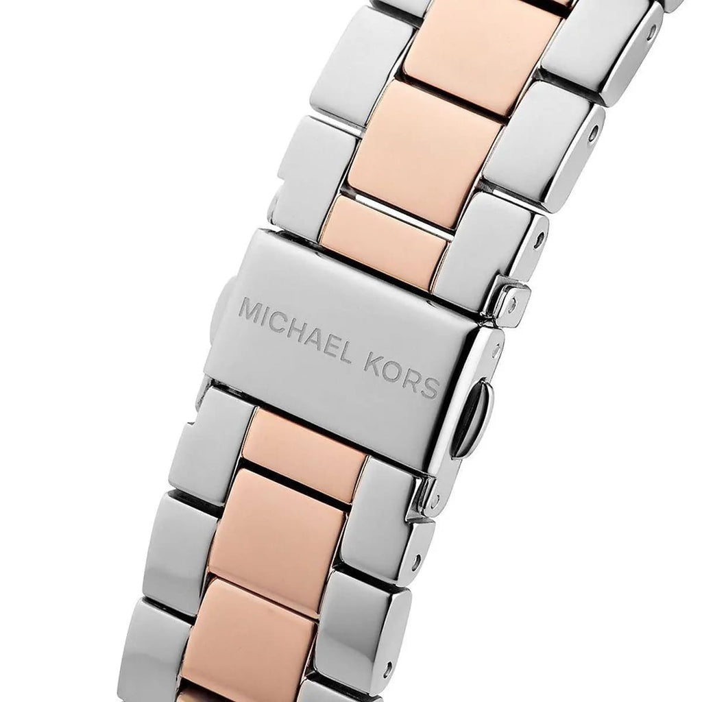 Michael Kors MK6651 Ritz Women’s Silver Dial Two-Tone Stainless Steel Chronograph Watch