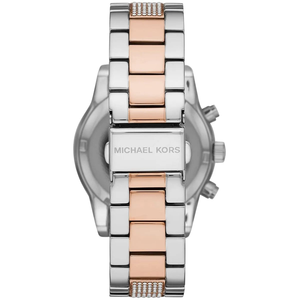 Michael Kors MK6651 Ritz Women’s Silver Dial Two-Tone Stainless Steel Chronograph Watch