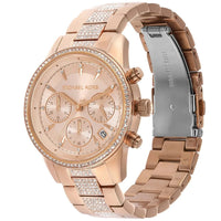 Michael Kors MK6485 Ritz Women’s Rose Gold Dial Rose Gold Stainless Steel Chronograph Watch