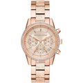 Michael Kors MK6598 Ritz Women’s Rose Gold Dial Rose Gold Stainless Steel Chronograph Watch