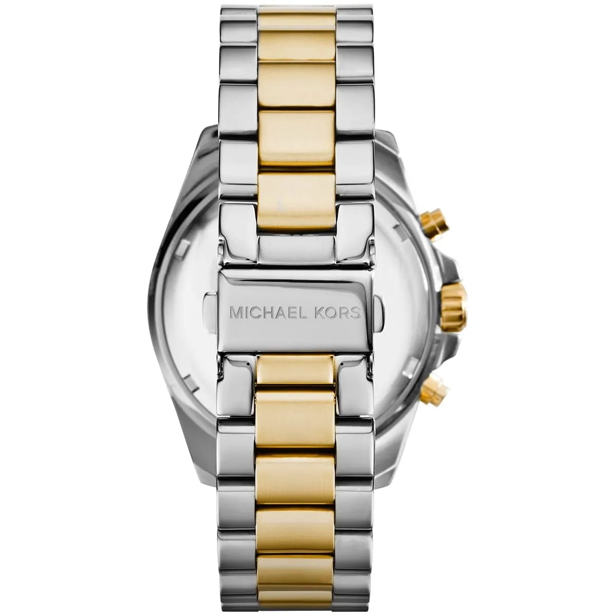 Michael Kors MK5976 Bradshaw Women’s Navy Dial Two-Tone Stainless Steel Chronograph Watch