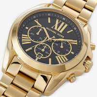 Michael Kors MK5739 Bradshaw Women’s Black Dial Gold Stainless Steel Chronograph Watch