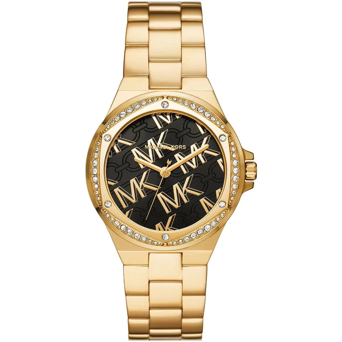 Michael Kors MK7404 Lenox Women’s Black Dial Gold Stainless Steel Watch