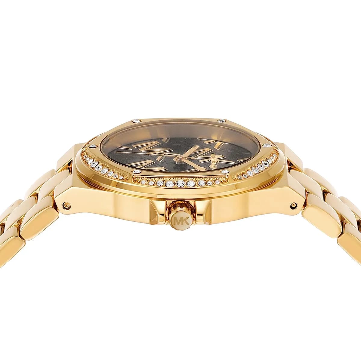 Michael Kors MK7404 Lenox Women’s Black Dial Gold Stainless Steel Watch