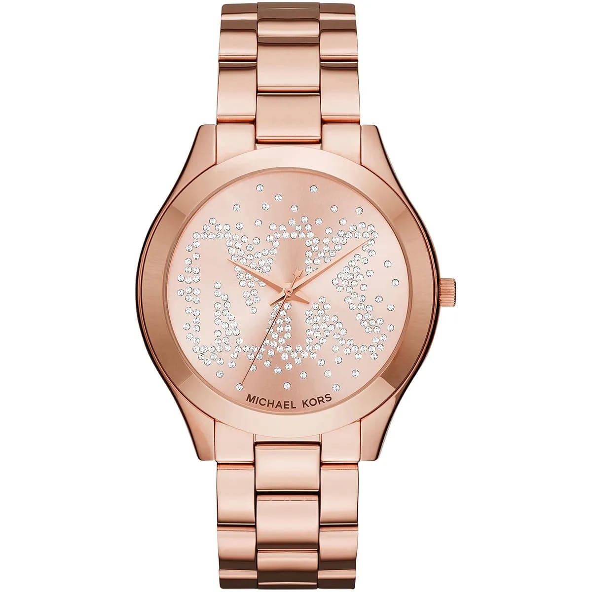 Michael Kors MK3591 Slim Runway Women’s Rose Gold Crystal Dial Stainless Steel Watch