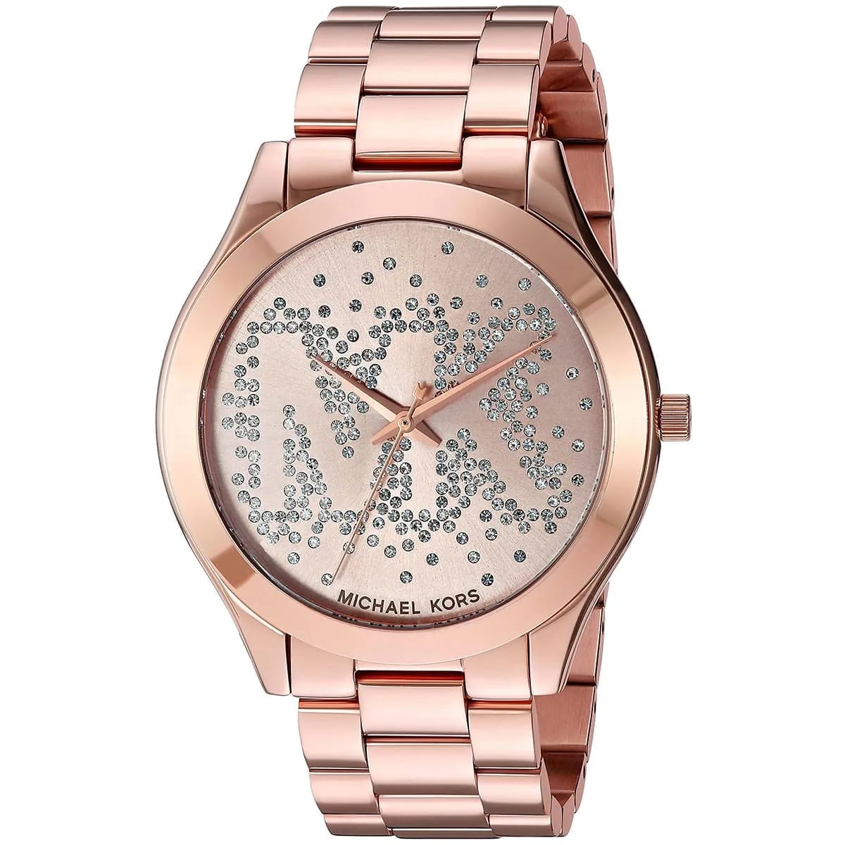 Michael Kors MK3591 Slim Runway Women’s Rose Gold Crystal Dial Stainless Steel Watch