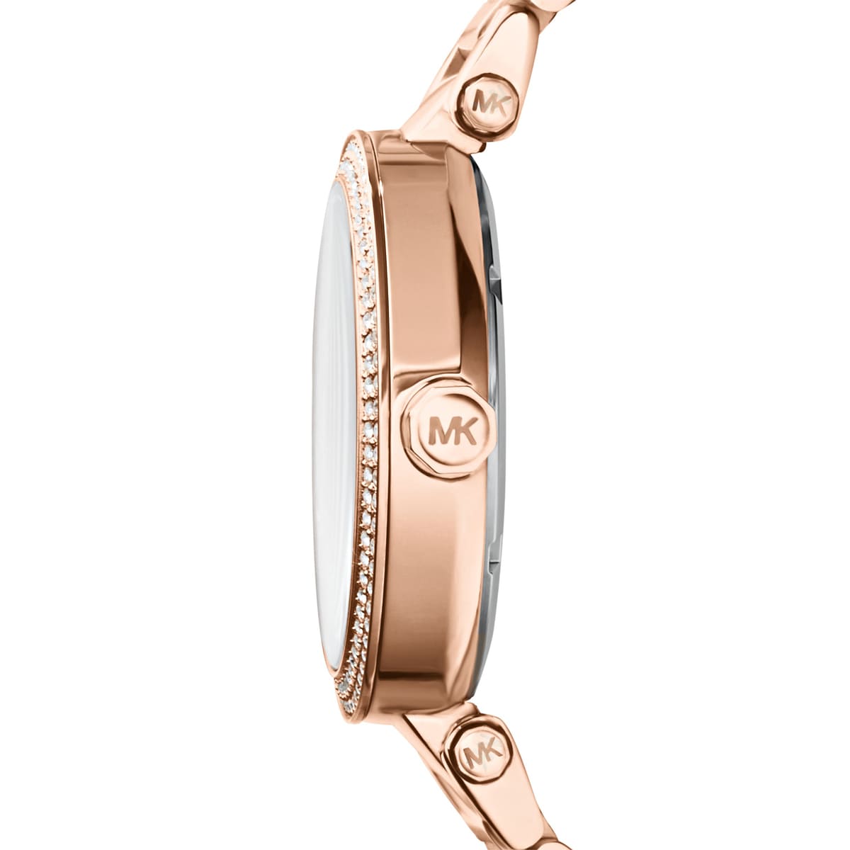 Michael Kors MK5865 Women’s Rose Gold Dial Rose Gold Stainless Steel Crystal MK Logo Watch