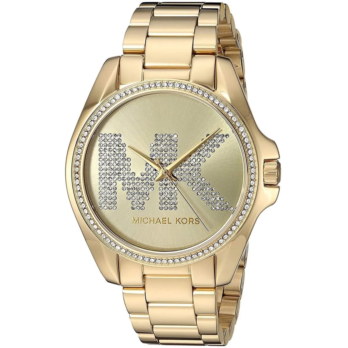 Michael Kors MK6555 Women’s Gold Dial Gold Stainless Steel Crystal Logo Watch